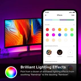 img 2 attached to 🌈 Kasa Smart LED Light Strip KL430: 16 Color Zones RGBIC, 6.6ft Wi-Fi LED Lights - Works with Alexa, Google Home & IFTTT, No Hub Required