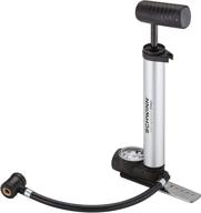 🚲 enhanced schwinn air sport pro foot-to-floor frame pump: schrader and presta valve compatible with built-in gauge, silver logo