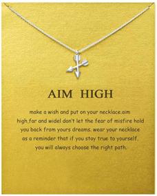 img 4 attached to 🍀 Good Luck Silver Mountain Necklace - Message Card Pendant Friendship Chain Y Necklace with Sea Wave Motif