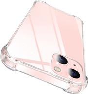 📱 raxfly iphone 13 case: crystal clear shockproof protection with absorption corners - 6.1 inch transparent logo