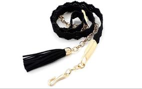 img 2 attached to Ladies Embossed Floral Adjustable Decorative Women's Accessories