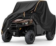 🌦️ kemimoto utv накидка - защита от всех погодных условий для can am defender, polaris ranger, commander, rhino, pioneer, kawasaki mule, teryx - подходит для 2-3 мест (большой размер: 126"x70"x75") логотип