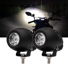 img 4 attached to 🚗 Компактные фары для вождения Chelhead 2,7 дюйма с LED-подсветкой | 20W 7D пятно круглые рабочие фары | LED-подсветка внедорожных мотоциклов, джипов, внедорожников, грузовиков, Wrangler, лодок, тракторов | 2 шт.