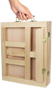 img 3 attached to 🎨 Portable Art Desk Easel and Book Stand with Drawer - Greenco Beech-Wood