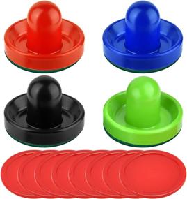 img 4 attached to 🏒 Upgrade Your Air Hockey Game with Coopay Air Hockey Pushers and Pucks – Replacement Accessories for Game Tables (4 Striker, 8 Puck Pack)