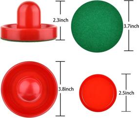 img 3 attached to 🏒 Upgrade Your Air Hockey Game with Coopay Air Hockey Pushers and Pucks – Replacement Accessories for Game Tables (4 Striker, 8 Puck Pack)