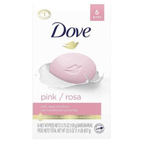 img 4 attached to 🕊️ Dove Beauty Bar: Gentle Cleanser for Softer and Smoother Pink Skin. More Moisturizing Than Regular Bar Soap - 3.75 oz (Pack of 6 Bars)