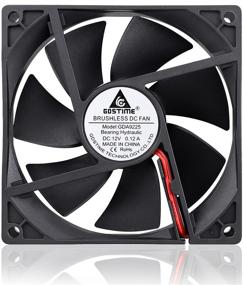 img 3 attached to 🔄 GDSTIME 92mm x 92mm x 25mm 90mm 3.6 inches 12V Brushless DC Cooling Fan - Efficient 2-Pin Option for Enhanced Airflow and Cooling