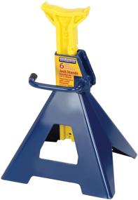 img 2 attached to 💛 Hein-Werner HW93506 Jack Stands: 6 Ton Capacity, Blue/Yellow (Set of 2)