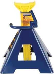 img 1 attached to 💛 Hein-Werner HW93506 Jack Stands: 6 Ton Capacity, Blue/Yellow (Set of 2)