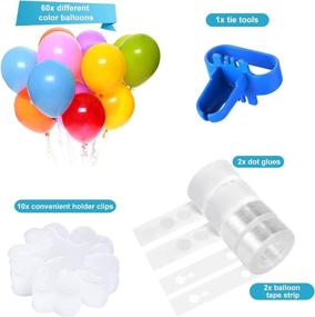 img 3 attached to 🎈 Willsily Electric Balloon Pump with Portable Nozzle, Air Blower for Party Decoration Garland Kit Gadgetry - Includes 76pcs Balloon Arch