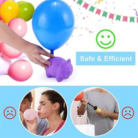 img 1 attached to 🎈 Willsily Electric Balloon Pump with Portable Nozzle, Air Blower for Party Decoration Garland Kit Gadgetry - Includes 76pcs Balloon Arch