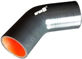 img 2 attached to 🔧 Upgr8 4-Ply High Performance 45 Degree Silicone Hose Coupler (2.5-Inch/63mm, Black)