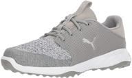 puma fusion sport limestone gray violet men's shoes and athletic logo