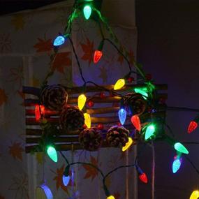 img 2 attached to 🎄 Revamp Your Holiday Decor with 50 LED Battery Operated Colored Christmas Lights, C3 Mini Fairy Bulbs