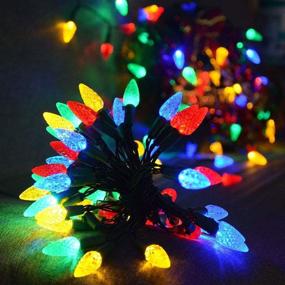 img 3 attached to 🎄 Revamp Your Holiday Decor with 50 LED Battery Operated Colored Christmas Lights, C3 Mini Fairy Bulbs