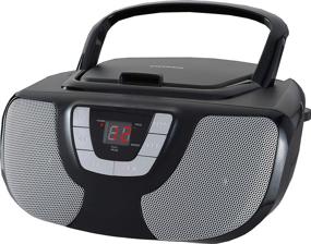 img 3 attached to Sylvania SRCD243 Portable Player Boombox Portable Audio & Video