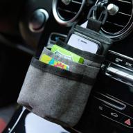 vent car pocket organizer holder charging charger logo