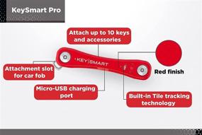 img 2 attached to 🔑 Efficient Bluetooth Key Organizer: KeySmart Pro Men's Accessories for Keyrings & Keychains