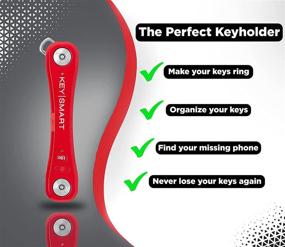 img 1 attached to 🔑 Efficient Bluetooth Key Organizer: KeySmart Pro Men's Accessories for Keyrings & Keychains