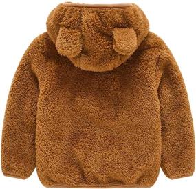 img 3 attached to 🧥 SportsWell Unisex Baby Boy Girl Hooded Zipper Fleece Coat with Bear Ear Design for Autumn/Winter Outerwear