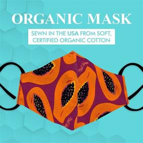 img 3 attached to Meli Wraps: Sustainable Reusable Cotton Face Masks with Adjustable Ear Loops - Breathable & Washable