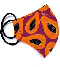 img 4 attached to Meli Wraps: Sustainable Reusable Cotton Face Masks with Adjustable Ear Loops - Breathable & Washable