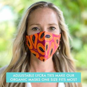 img 2 attached to Meli Wraps: Sustainable Reusable Cotton Face Masks with Adjustable Ear Loops - Breathable & Washable