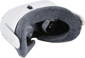 img 2 attached to 🔵 Hygienic and Washable Gray Covers for Oculus Quest 2 Gen VR Headset - Super Soft and Comfortable (2 Pcs)