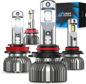 img 4 attached to 💡 Nilight LED Headlight Bulbs - 9005/HB3 High Beam and H11/H9 Low Beam, 70W 14000lm 6500K Cool White, Waterproof IP67