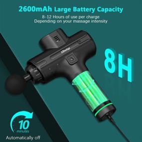 img 3 attached to 💆 Handheld LDesign Massager Gun for Pain Relief - Portable Electric Sport Massager Motor with 11 Attachments, 30 Speeds - Neck, Back, Body Relaxation