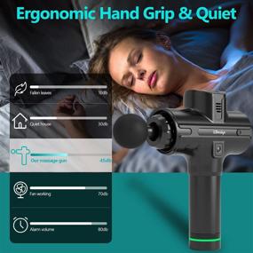 img 1 attached to 💆 Handheld LDesign Massager Gun for Pain Relief - Portable Electric Sport Massager Motor with 11 Attachments, 30 Speeds - Neck, Back, Body Relaxation