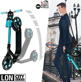 img 2 attached to 🛴 Crazy Skates Foldable Kick Scooter - Sydney City Series: Perfect Scooters for Teens and Adults