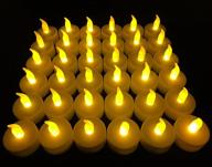 vivii flameless led tea light candles, 36 pack - battery-powered unscented fake candles, tealights логотип