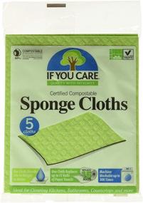 img 2 attached to 🌿 If You Care 100% Natural Sponge Cloths: Eco-Friendly Cleaning 5 Pack