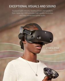 img 3 attached to 🎮 HP Reverb G2 VR Headset: Enhanced Gaming Experience with Controller, Valve Speakers & Adjustable Lenses – 2160 x 2160 LCD Panels, SteamVR & Windows Mixed Reality Compatible