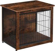 🐶 dwanton dog crate table - wooden crate end table for dogs, pet furniture, indoor dog kennel side table, bed nightstand логотип