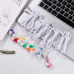 img 2 attached to CN-Outlet Wholesale Kids Bulk Earbuds Headphones 200 Pack Multi Colored Individually Bagged Disposable Earphones Perfect For School Classroom Libraries Students (200Mixed)