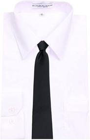 img 1 attached to Shop Now for B ADF 24 Boys Red Solid Necktie - Perfect Addition to Boys' Accessories