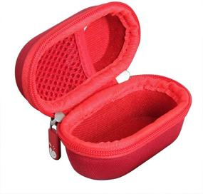 img 2 attached to Hermitshell Travel Case For Skullcandy Sesh True Wireless In-Ear Earbud (Red)