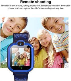 img 2 attached to Kids Waterproof Smart Watch Phone: GPS/LBS Tracker Watch for 3-12 Year Olds - Perfect Christmas/Birthday Gift (iOS/Android Compatible, SIM Card Not Included)