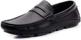 img 4 attached to DREAMY STARK Men's Breathable Lightweight Anti Slip Loafers & Slip-Ons