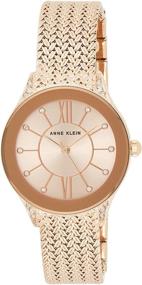 img 4 attached to 💎 Потрясающие женские наручные часики Anne Klein с кристаллами - подчеркните свой стиль сверкающей элегантностью!