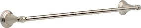 img 4 attached to 🛀 Windemere 24 Inch Towel Bar Rack (Delta 79624-BN) - SpotShield Brushed Nickel, Enhanced for SEO