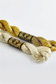 img 2 attached to DMC Metallic Silver Pearl Cotton Skeins - Size 5, 27.3 Yards: High-Quality Craft Threads