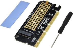 img 4 attached to 💻 ADWITS Плата адаптера M.2 Key M NVME и AHCI SSD до PCIe, совместима с Samsung 960 970 EVO PRO WD Black и другими, поддерживает PCIe 4X 8X 16x