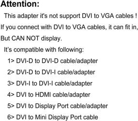 img 1 attached to Dvi D Female Adapter Compact Plated