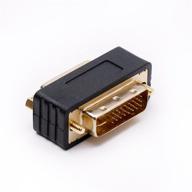 dvi d female adapter compact plated logo