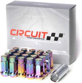 img 4 attached to 🔧 Circuit Performance Forged Steel Extended Hex Lug Nut Set (20 Pieces) for Aftermarket Wheels - 12x1.5 Neo Chrome, Including Tool