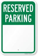 reserved parking write smartsign aluminum logo